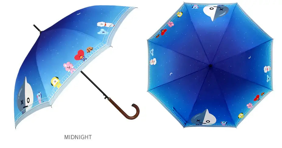 BT21 x Monopoly - DTP Automatic Long Umbrella - Monopoly - Umbrella - Harumio