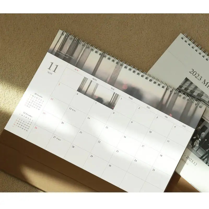 Indigo - 2023 Mind Snap A4 Desk Calendar - Indigo - Calendar - Harumio