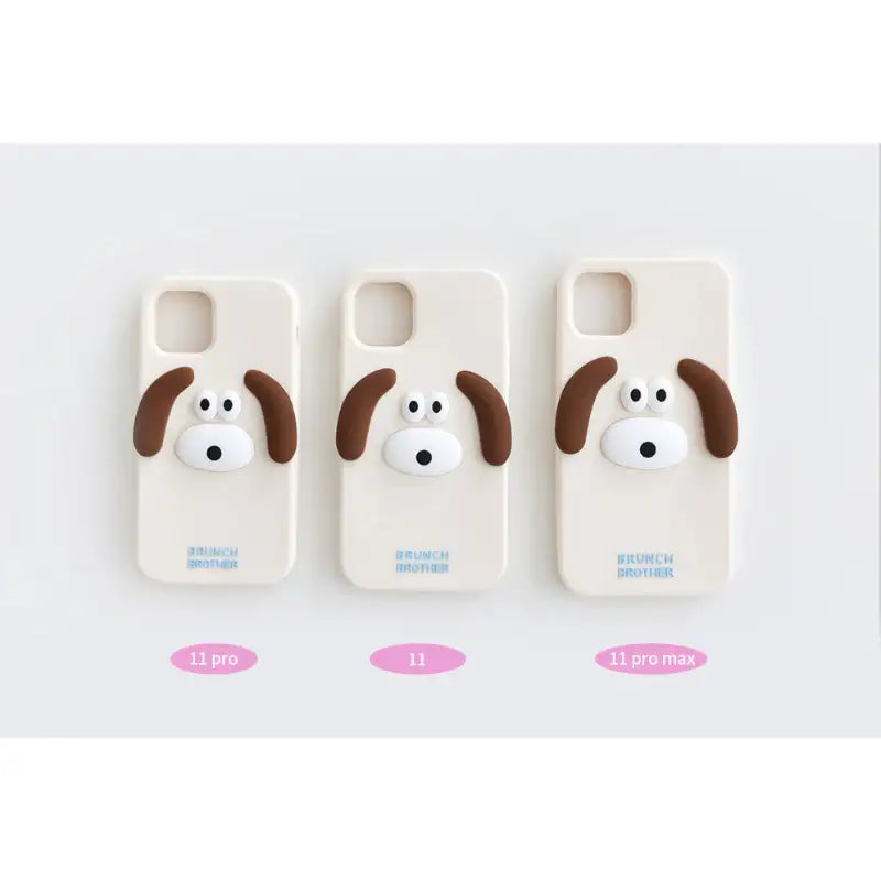 Romane x 10x10 - Brunch Brother Bunny and Puppy Silicone iPhone Case - Romane - Accesories - Harumio