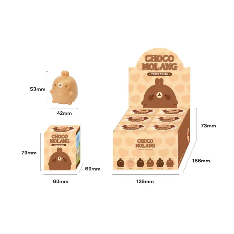 Molang - Choco Random Figure - Molang - Figure - Harumio