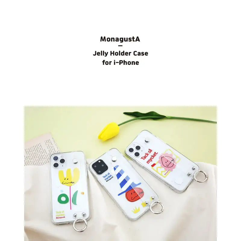 Romane x 10x10 - Jelly Holder Case for iPhone - Romane - iPhone case - Harumio