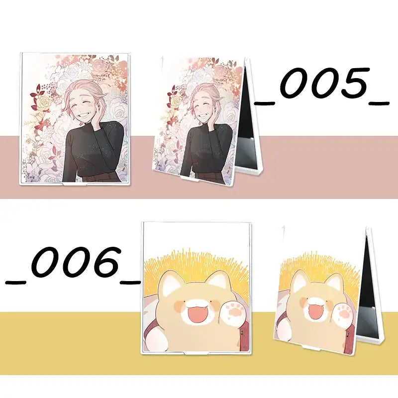 Mushroom Soup - Square Folding Mirror - Webtoon Shop - Mirrors - Harumio