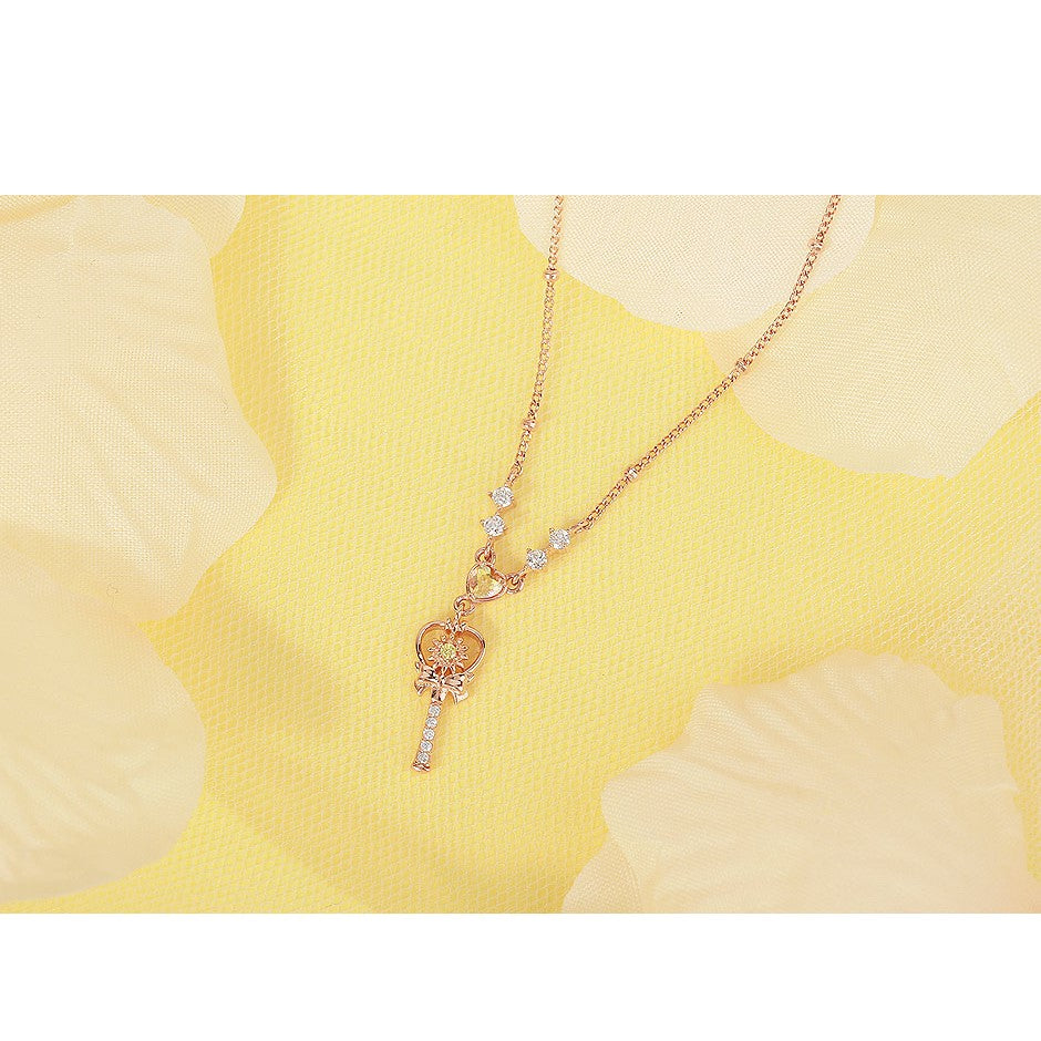 Wedding Peach x CLUE - Angel Daisy Flower Silver Necklace