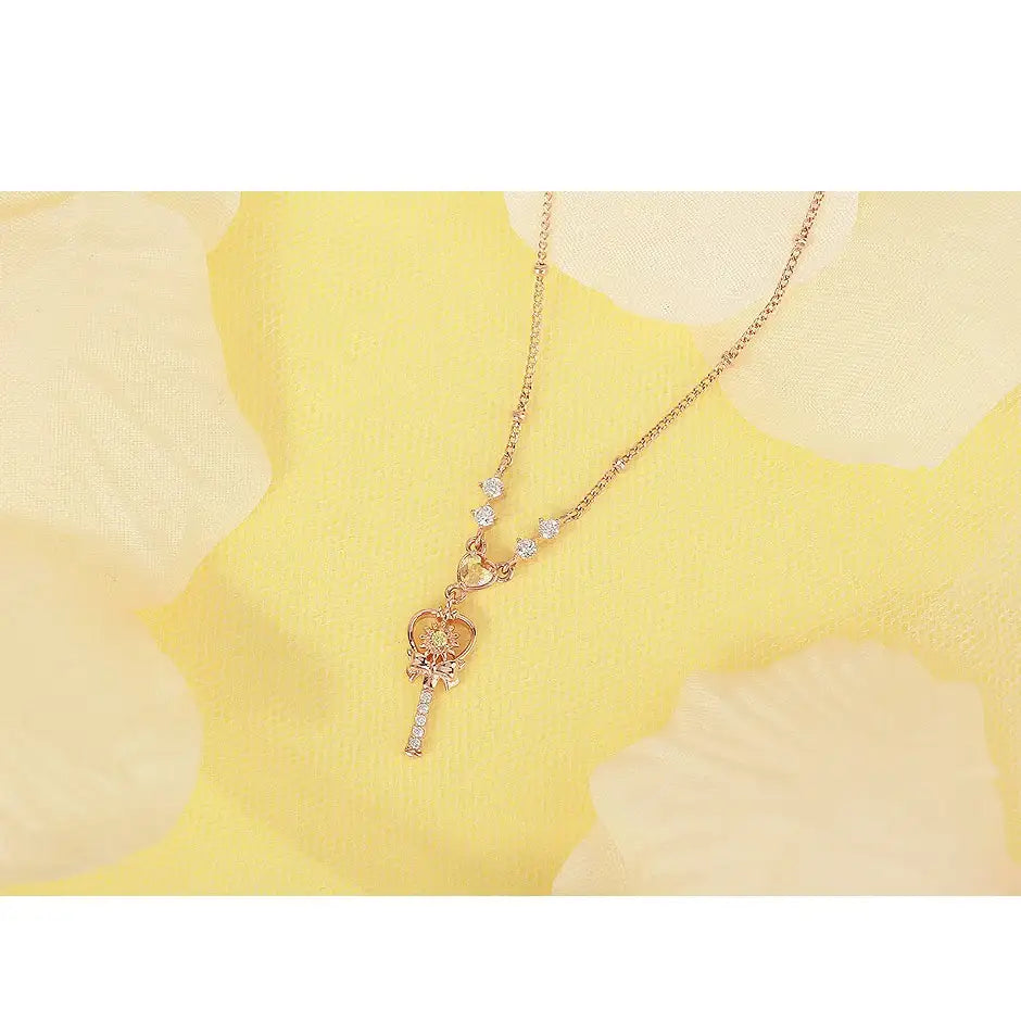Wedding Peach x CLUE - Angel Daisy Flower Silver Necklace - Wedding Peach x CLUE - Jewelry - Harumio