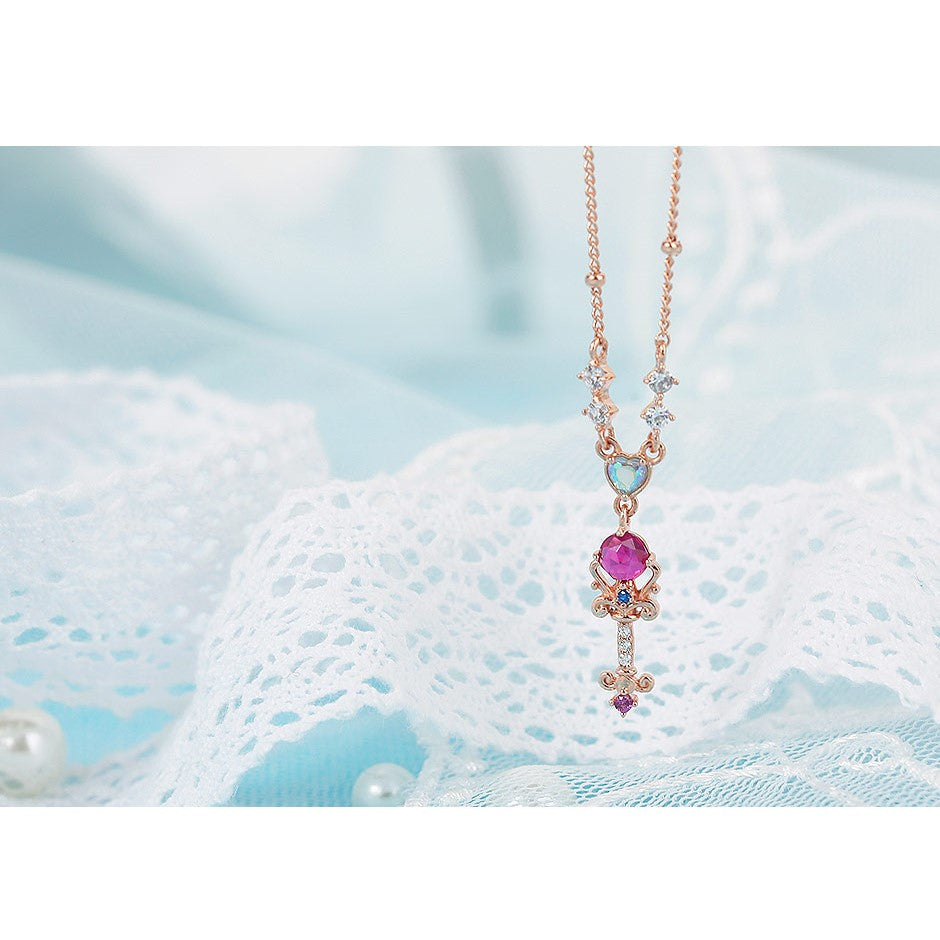 Wedding Peach x CLUE - Angel Lily Witchcraft Silver Necklace - Star of Love