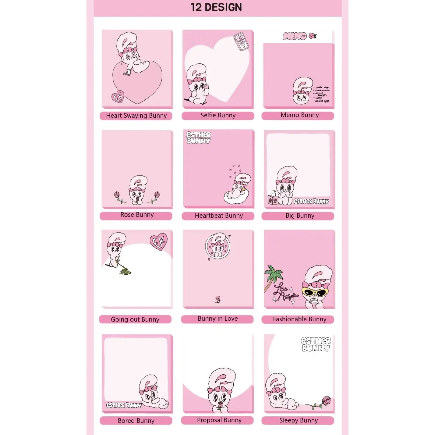 Esther Bunny - Memo Pad Collection - Esther Bunny - Accessories - Harumio