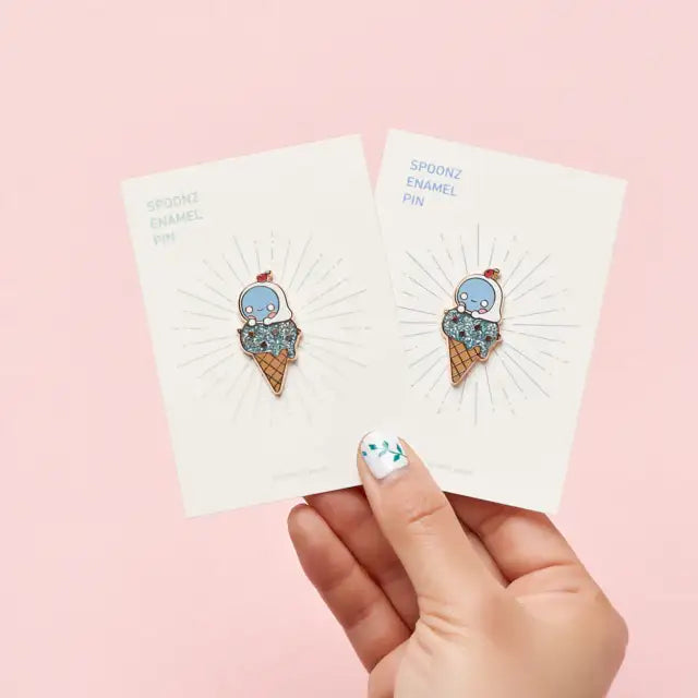Spoonz x NU'EST - Glitter Enamel Pin - Spoonz x NU'EST - Accessories - Harumio