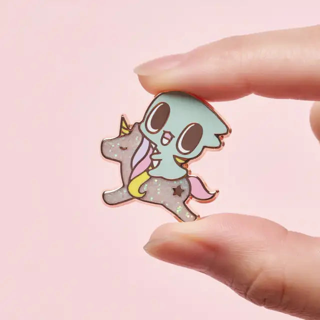 Spoonz x NU'EST - Glitter Enamel Pin - Spoonz x NU'EST - Accessories - Harumio