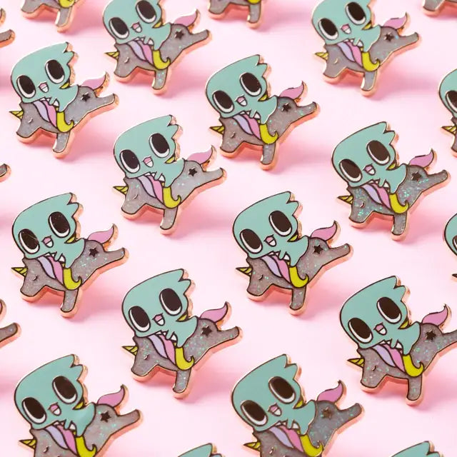Spoonz x NU'EST - Glitter Enamel Pin - Spoonz x NU'EST - Accessories - Harumio