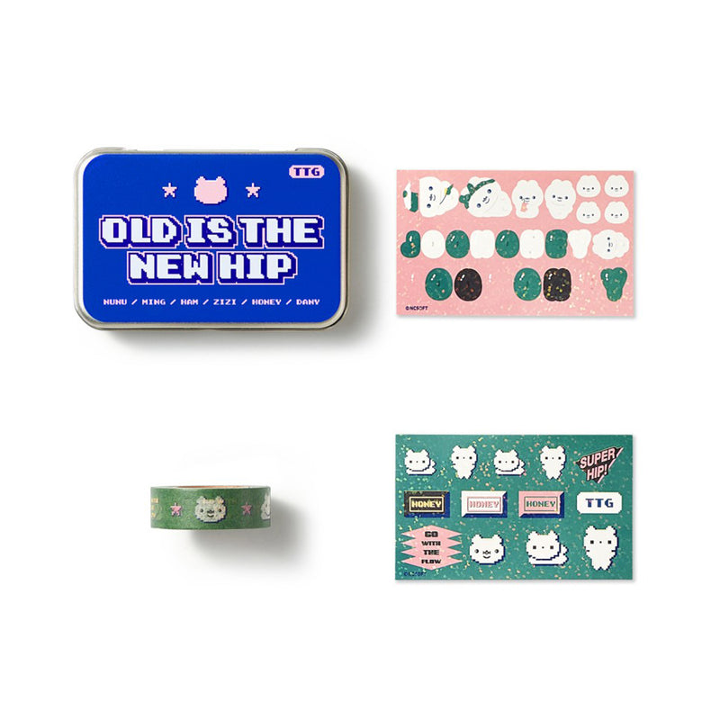 TWOTUCKGOM - Old is the New Hip Sticker and Masking Tape Set