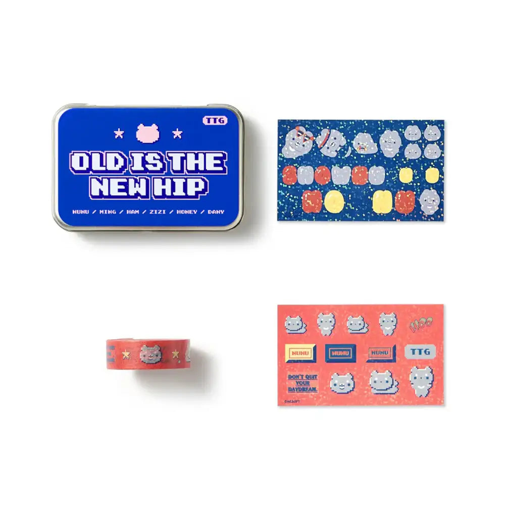 TWOTUCKGOM - Old is the New Hip Sticker and Masking Tape Set - TWOTUCKGOM - Accessories - Harumio