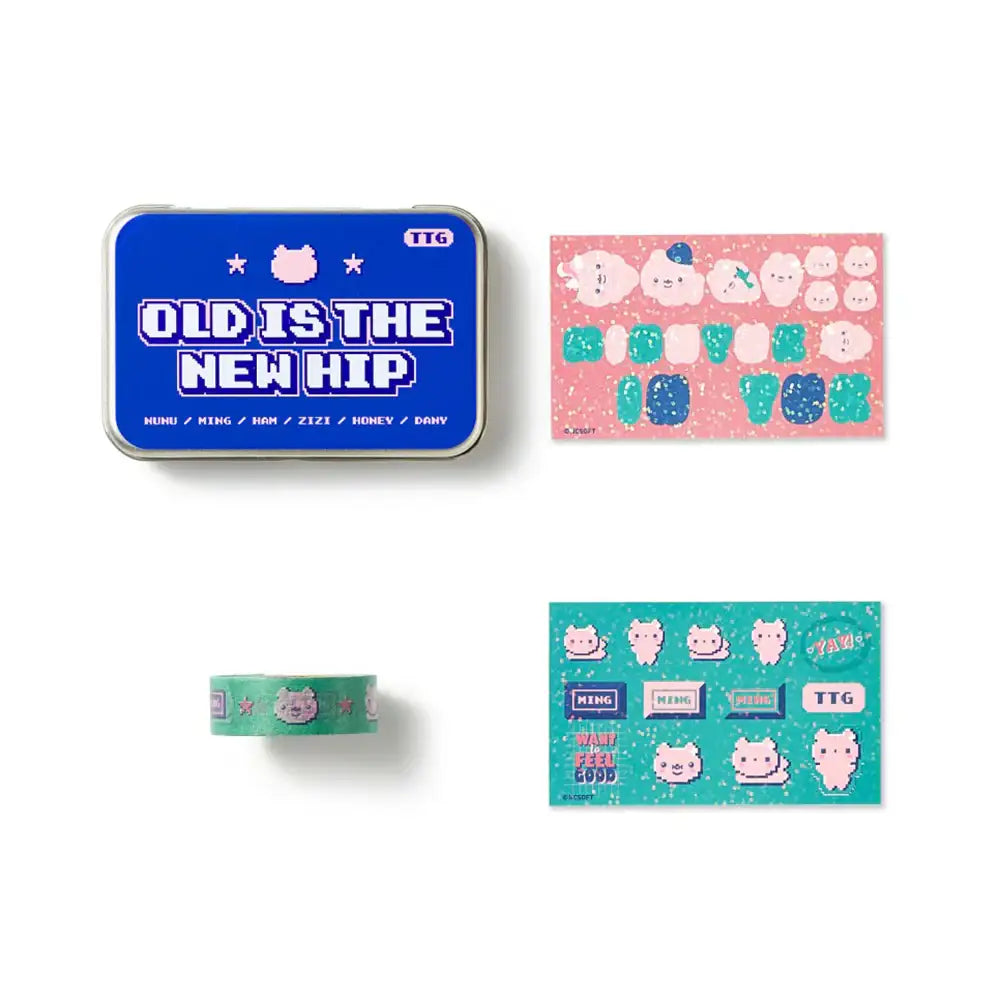TWOTUCKGOM - Old is the New Hip Sticker and Masking Tape Set - TWOTUCKGOM - Accessories - Harumio
