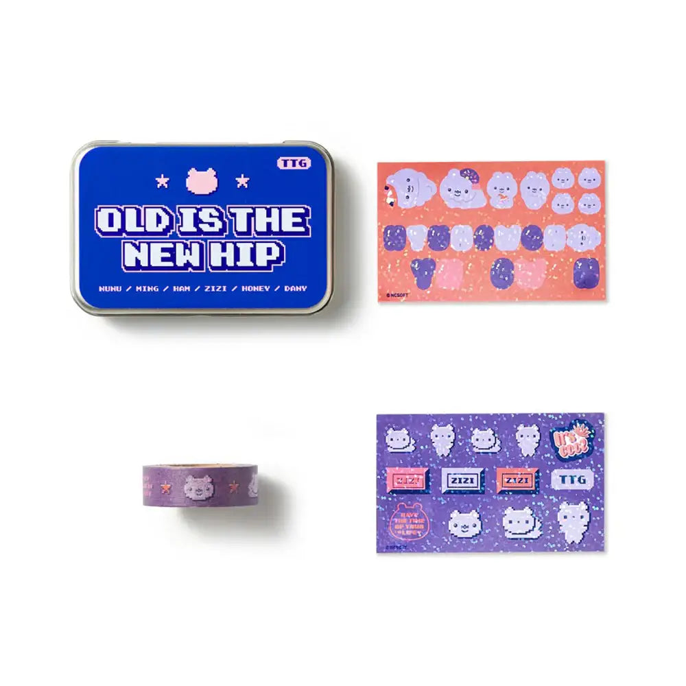 TWOTUCKGOM - Old is the New Hip Sticker and Masking Tape Set - TWOTUCKGOM - Accessories - Harumio