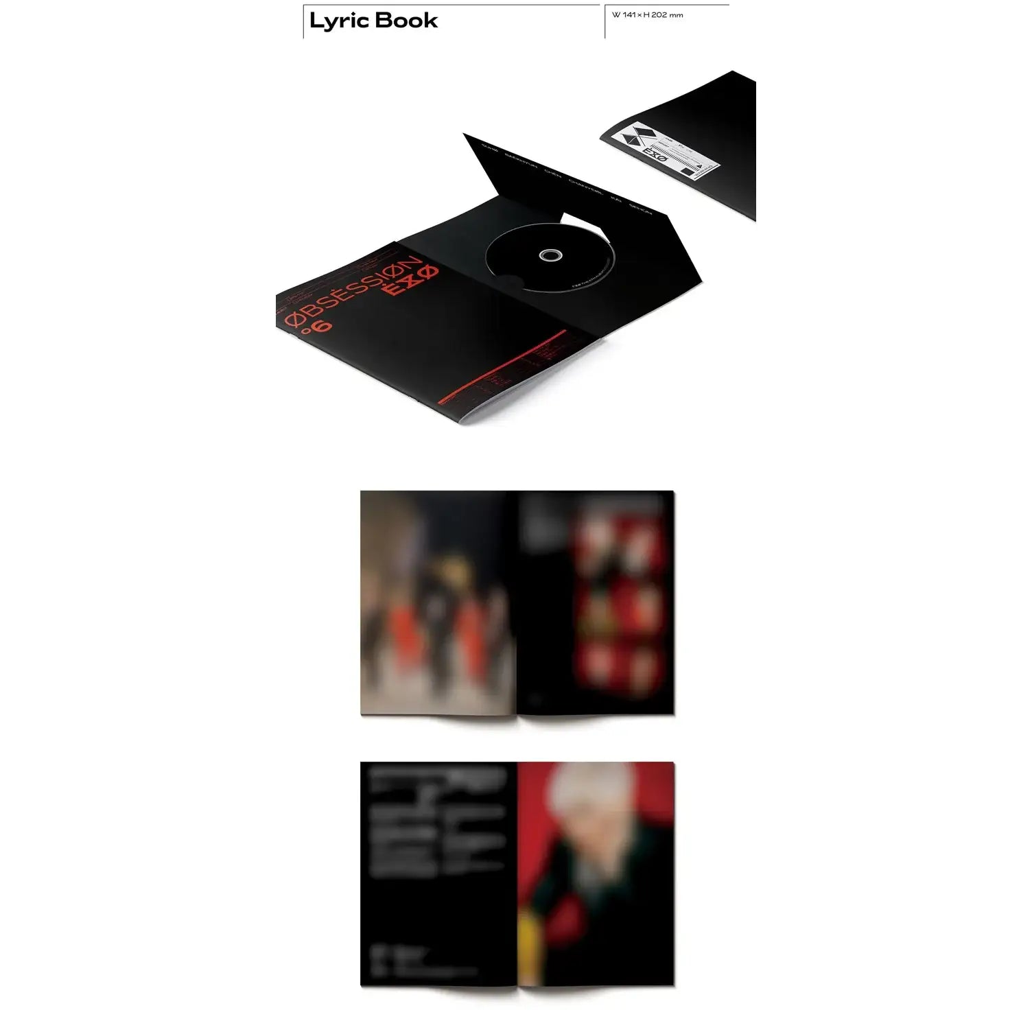 EXO - 6th Album - Obsession - Random Version - Preorder - EXO - Album - Harumio