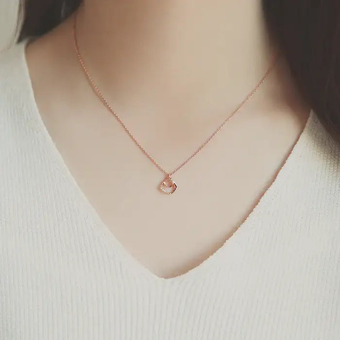 OST - Unique Double Shape Necklace - OST - Jewelry - Harumio