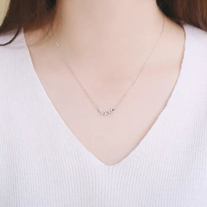 OST - Spring Flower & Leaves Necklace - OST - Jewelry - Harumio