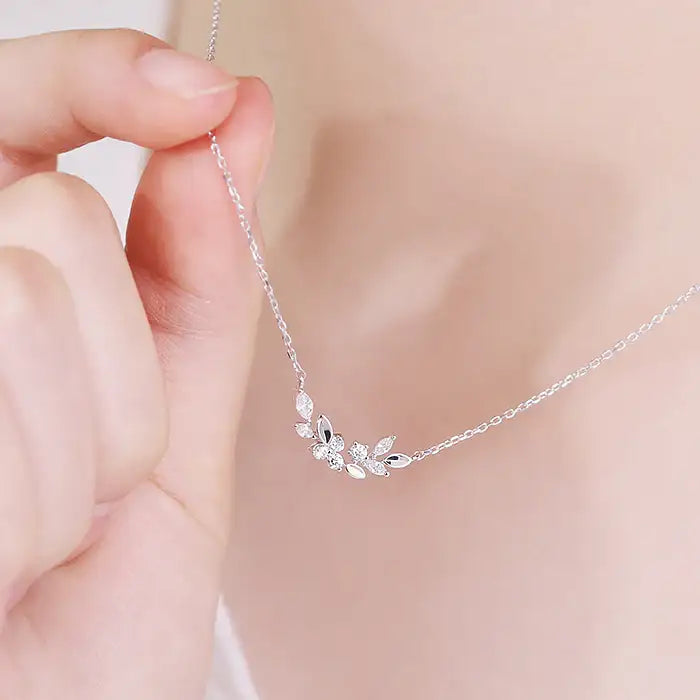 OST - Spring Flower & Leaves Necklace - OST - Jewelry - Harumio