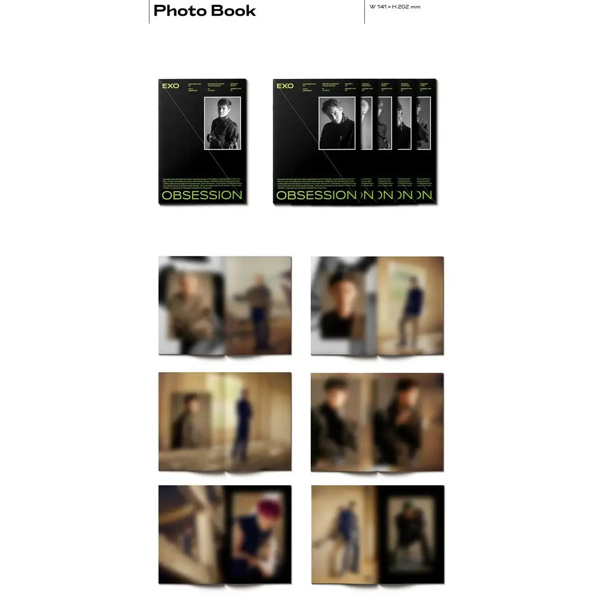 EXO - 6th Album - Obsession - Random Version - Preorder - EXO - Album - Harumio