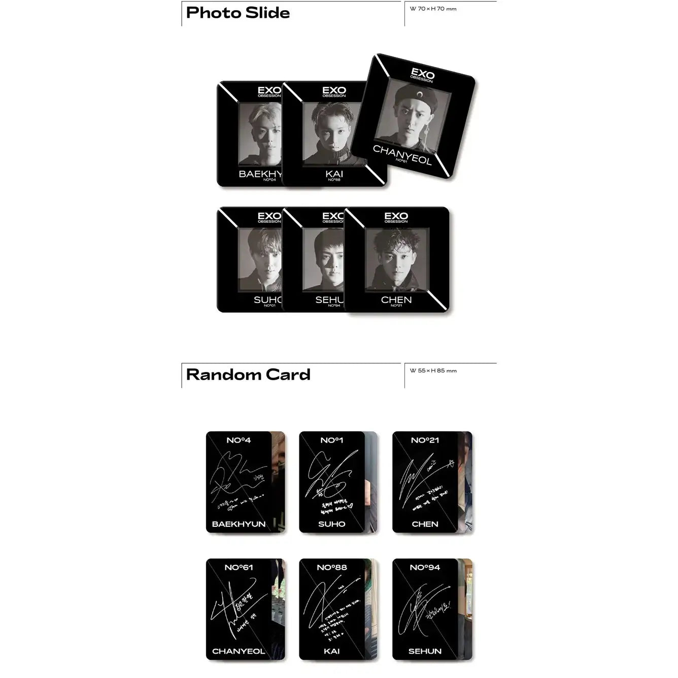 EXO - 6th Album - Obsession - Random Version - Preorder - EXO - Album - Harumio