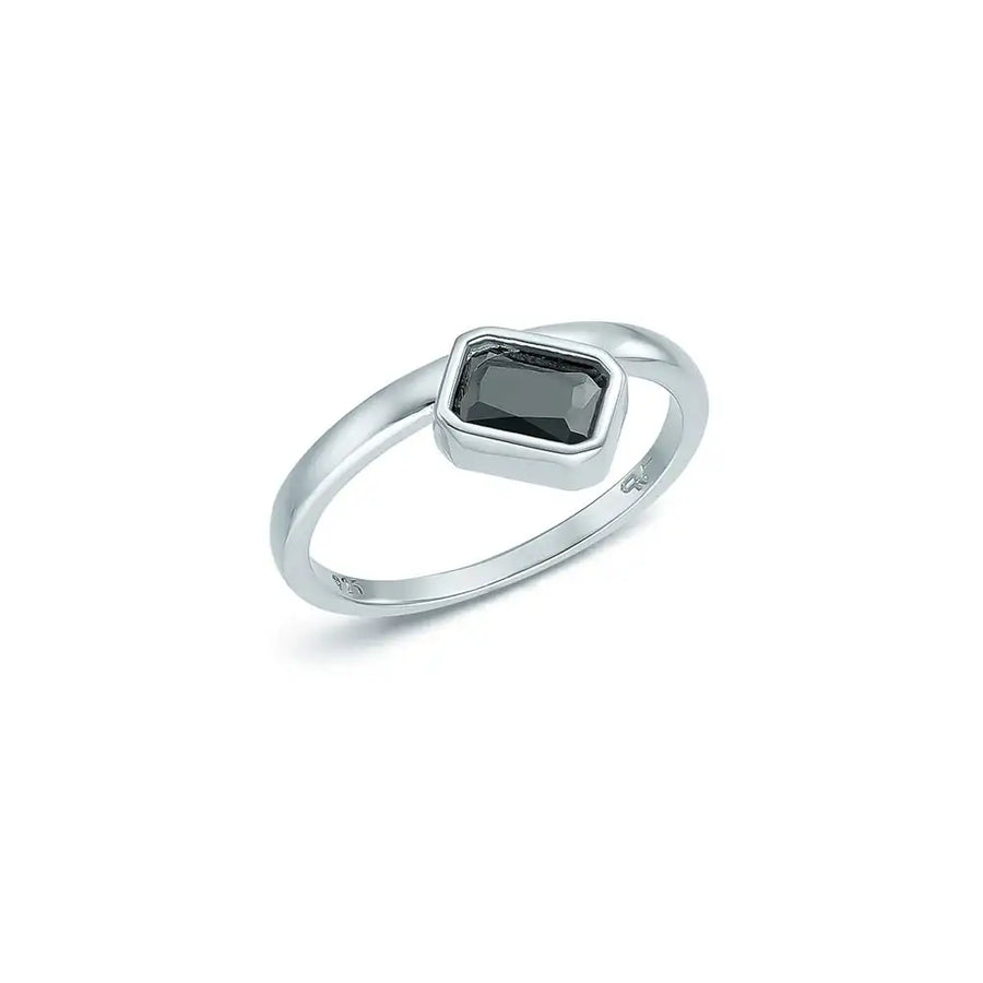 OST - EarthQ Square Black Ring - OST - Jewelry - Harumio