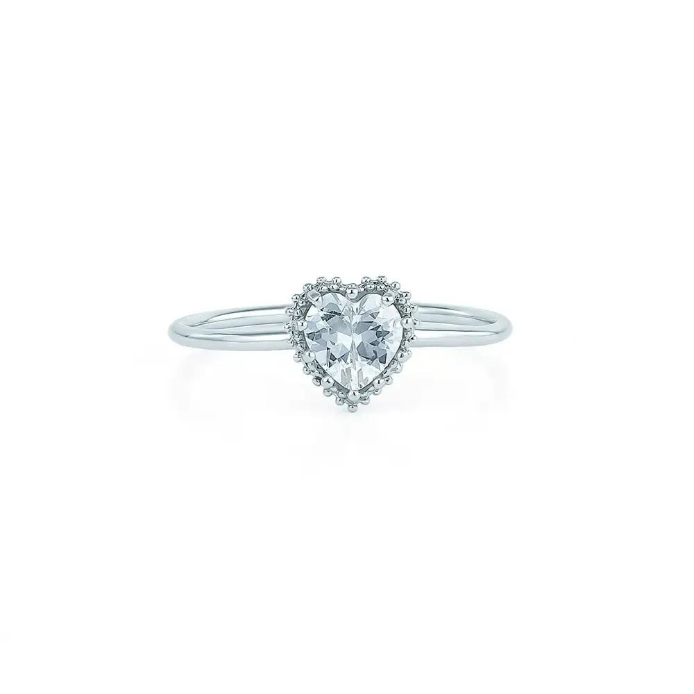 OST - Sparkling Heart Silver Ring - OST - Jewelry - Harumio