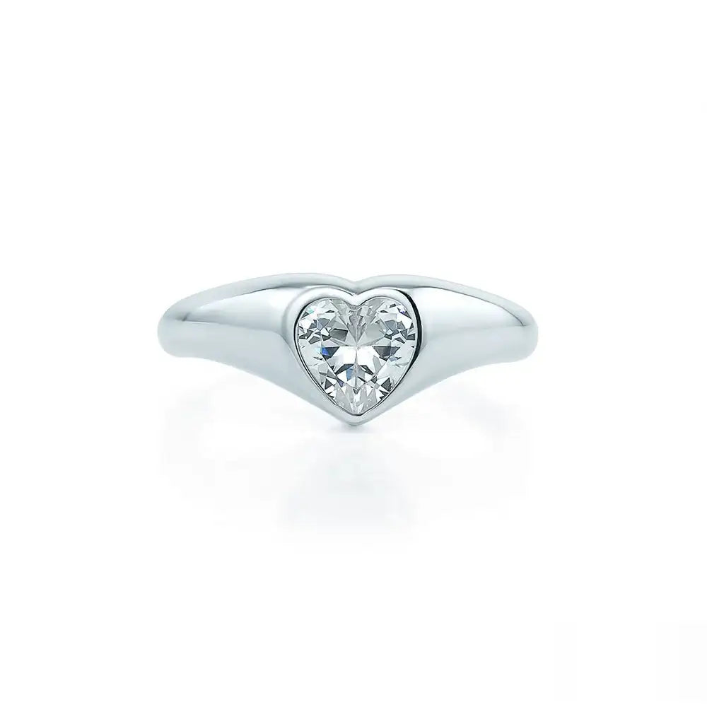 OST - Bold Heart Silver Ring - OST - Jewelry - Harumio