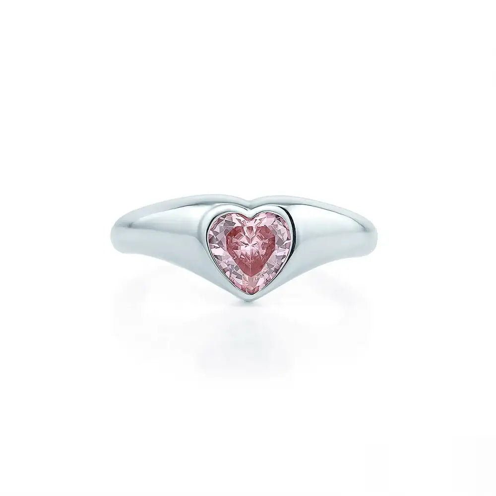 OST - Bold Heart Pink Ring - OST - Jewelry - Harumio