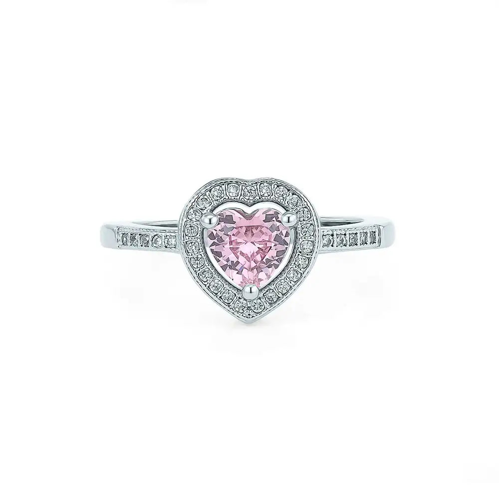 OST - Twinkle Double Heart Silver Ring - OST - Jewelry - Harumio