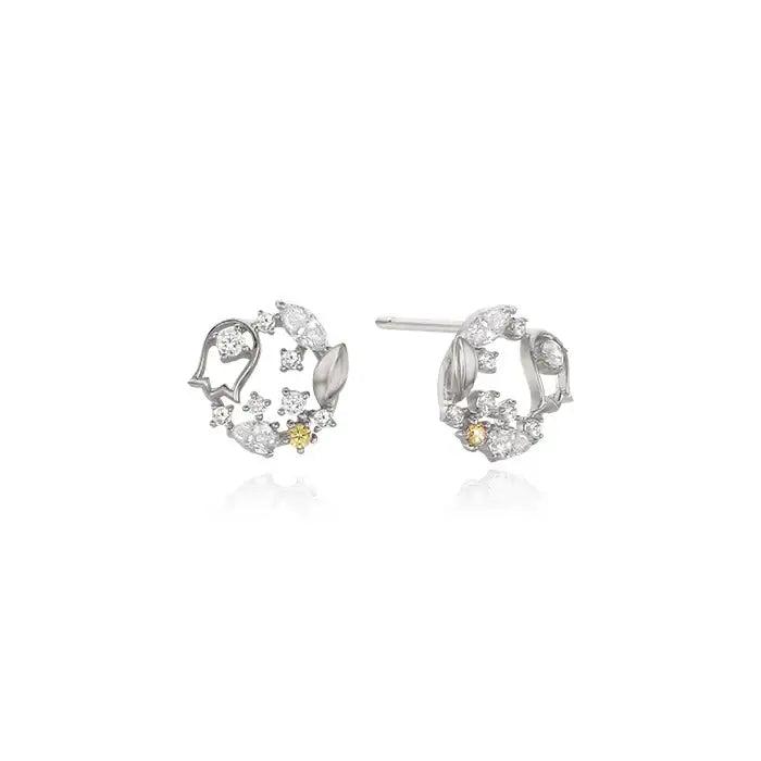OST - November Citrine Bellflower Birth Flower Earrings - OST - Jewelry - Harumio