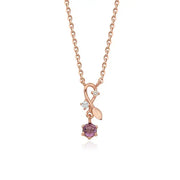 OST - February Amethyst Mistletoe Necklace - OST - Jewelry - Harumio