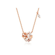 OST - February Amethyst Freesia Birth Flower Necklace - OST - Jewelry - Harumio