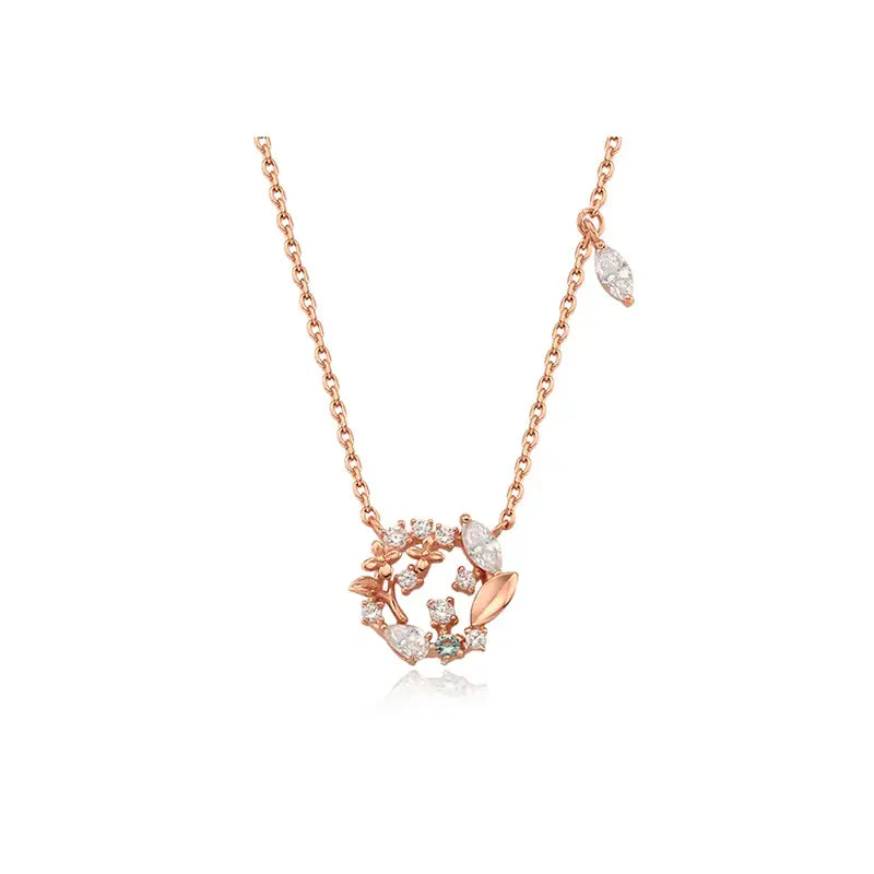 OST - May Emerald Lilac Birth Flower Necklace - OST - Jewelry - Harumio