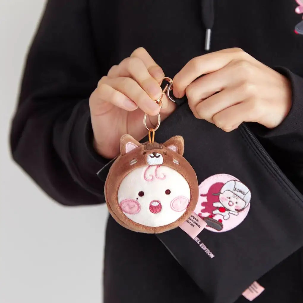 Apeach x KangDaniel - Apeach Face Plush Keychain - Apeach x KangDaniel - Accessories - Harumio