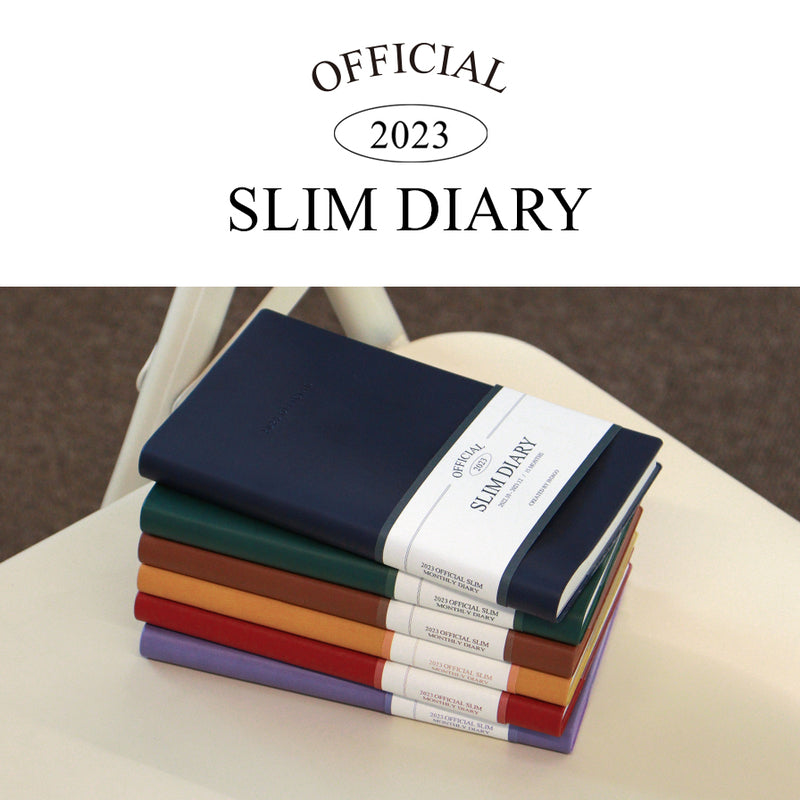 Indigo - 2023 Official Slim Monthly Diary