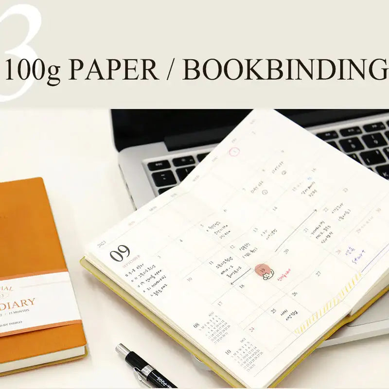 Indigo - 2023 Official Slim Monthly Diary - Indigo - Diary - Harumio