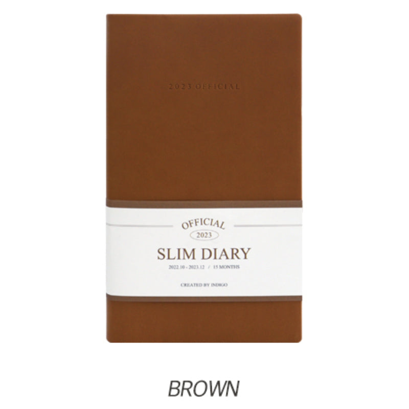 Indigo - 2023 Official Slim Monthly Diary