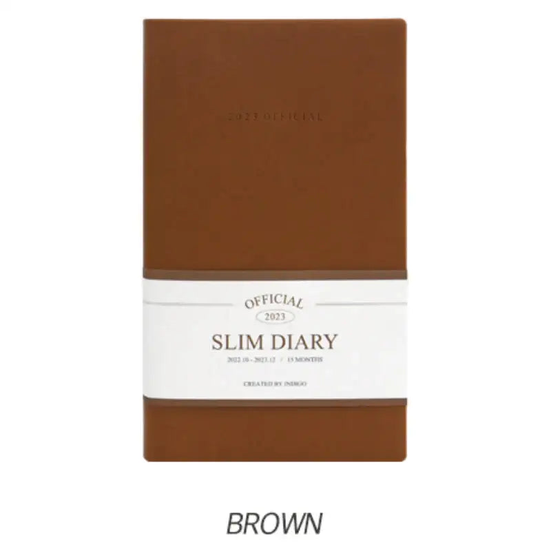 Indigo - 2023 Official Slim Monthly Diary - Indigo - Diary - Harumio