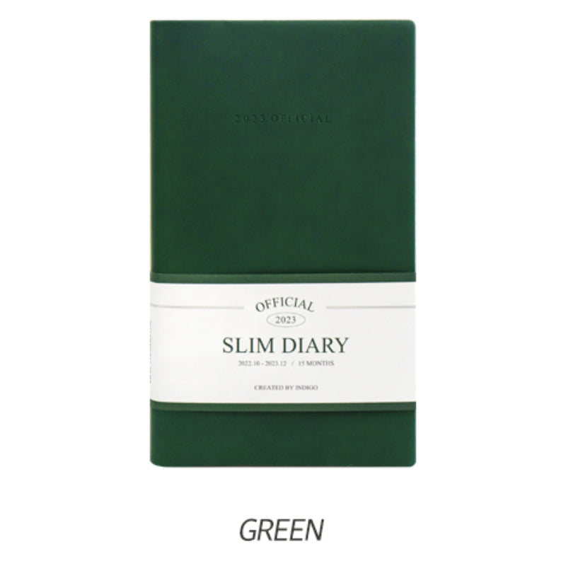Indigo - 2023 Official Slim Monthly Diary
