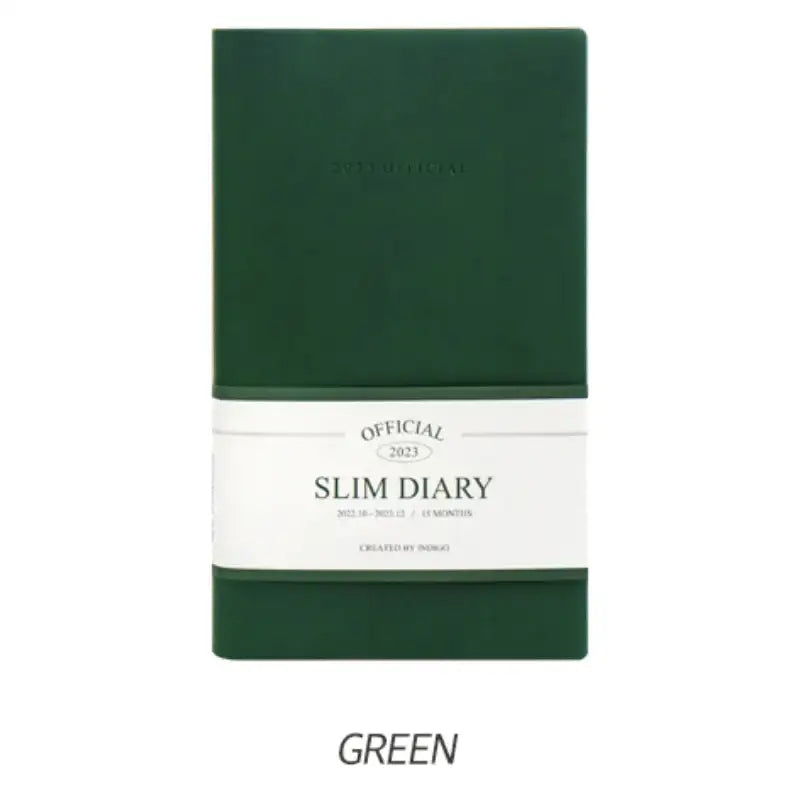 Indigo - 2023 Official Slim Monthly Diary - Indigo - Diary - Harumio