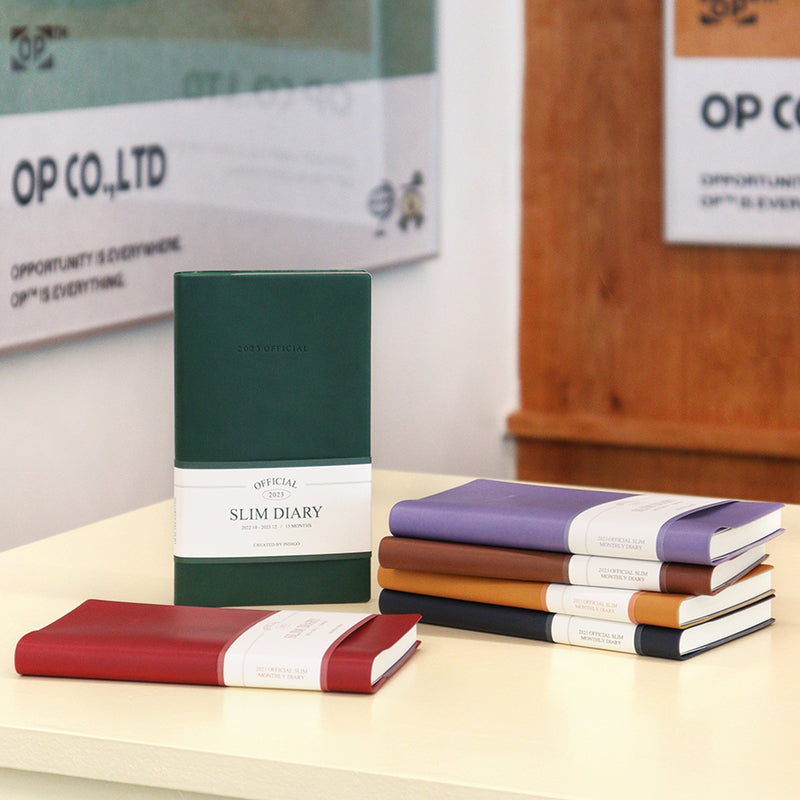 Indigo - 2023 Official Slim Monthly Diary