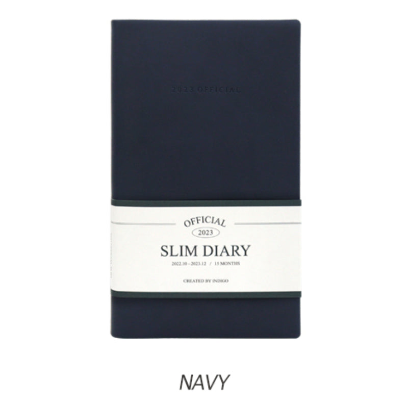 Indigo - 2023 Official Slim Monthly Diary