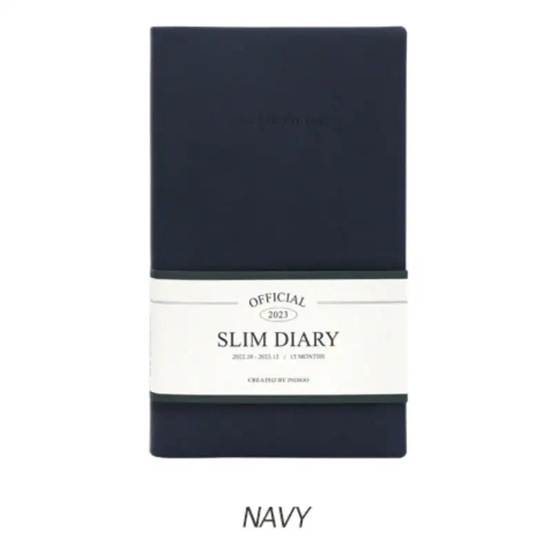 Indigo - 2023 Official Slim Monthly Diary - Indigo - Diary - Harumio