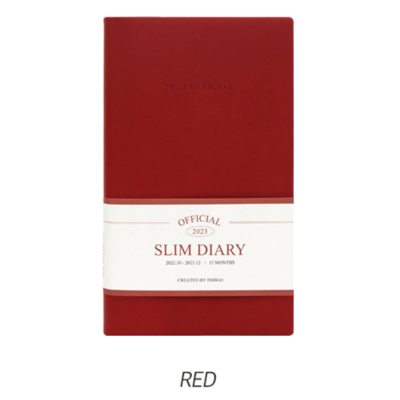 Indigo - 2023 Official Slim Monthly Diary