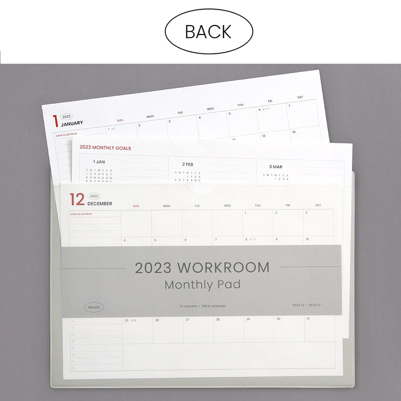 Indigo - 2023 Official Workroom Monthly Pad