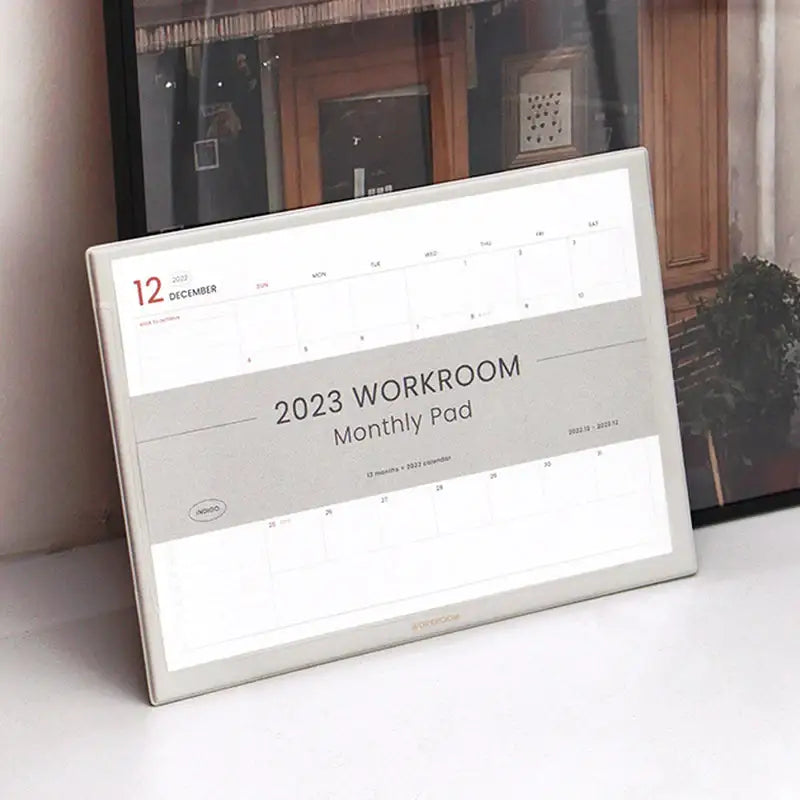 Indigo - 2023 Official Workroom Monthly Pad - Indigo - Planner Pad - Harumio
