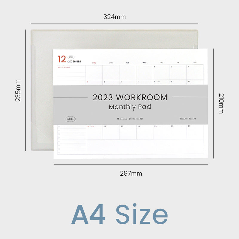Indigo - 2023 Official Workroom Monthly Pad
