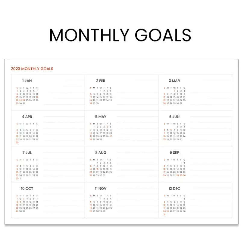 Indigo - 2023 Official Workroom Monthly Pad - Indigo - Planner Pad - Harumio
