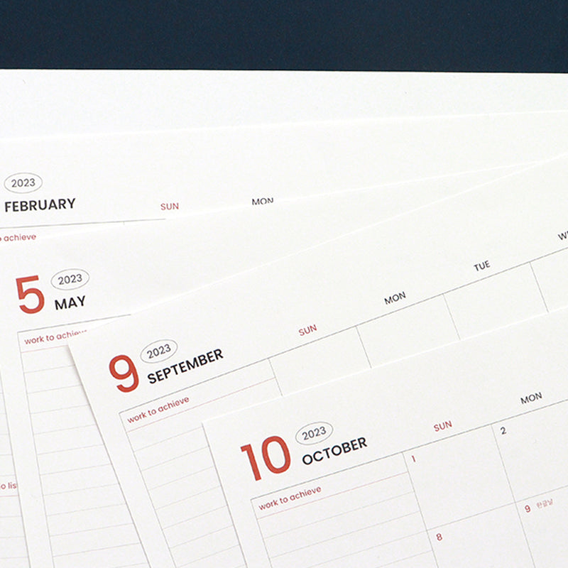 Indigo - 2023 Official Workroom Monthly Pad