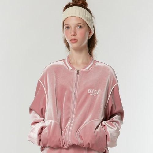 5252 by O!Oi - Velvet Track Jacket - Pink
