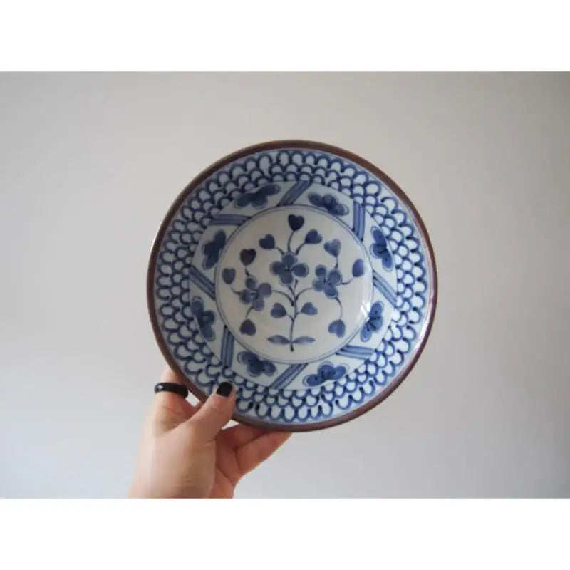 Bymino - Summer Indigo Blue Kosome Noodle Bowl 19cm - Bymino - Kitchenware - Harumio